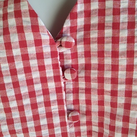 Nwt Red & White Checked Top ( S) - Picture 2 of 5